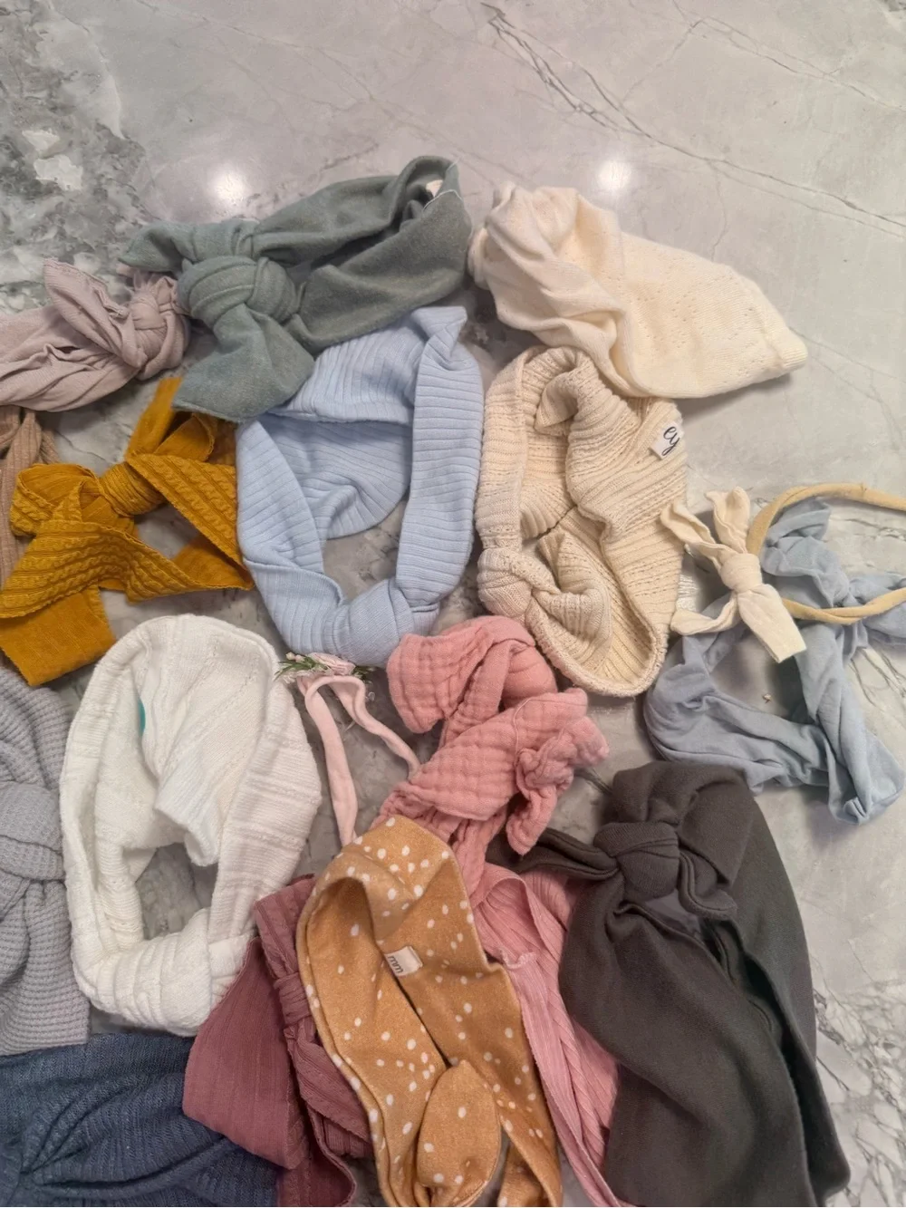 Giant collection of infant and toddler headbands and head wraps